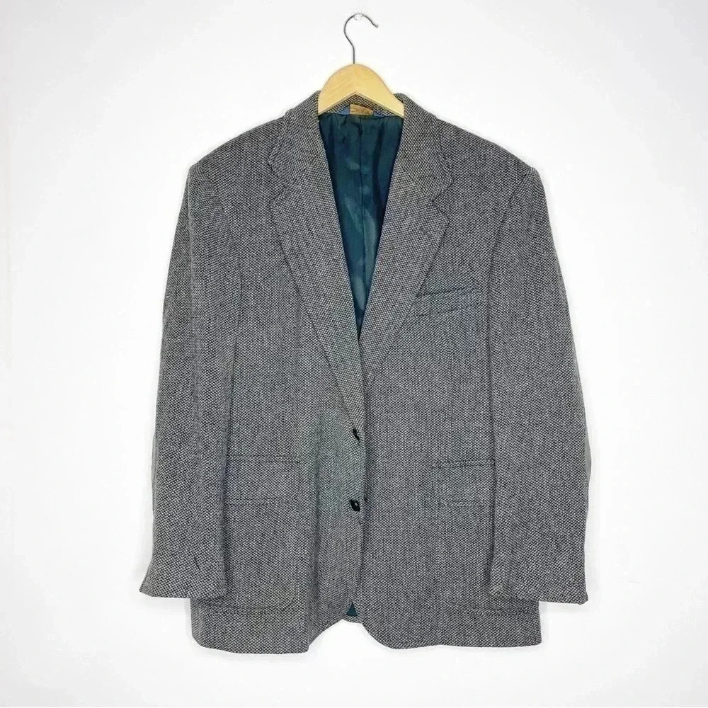 Pendleton Tweed Wool Mens Blazer Sport Coat Elbow Patch Size 44